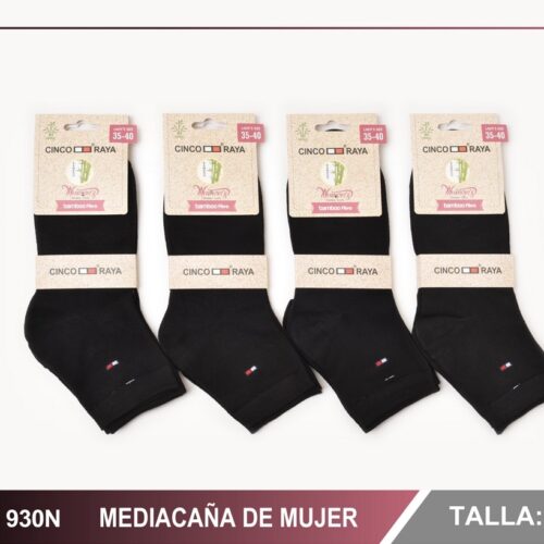 Calcetines Mujer Media Caña Negros