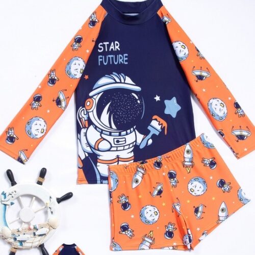Traje de Baño Infantil Astronauta 2-12 Años