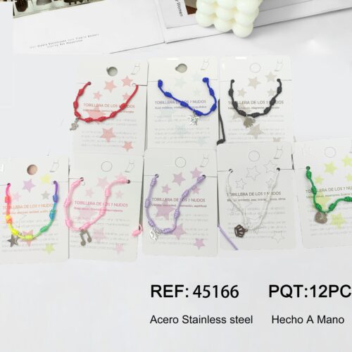 Pulsera Cuerda 7 Nudos Charm Variado
