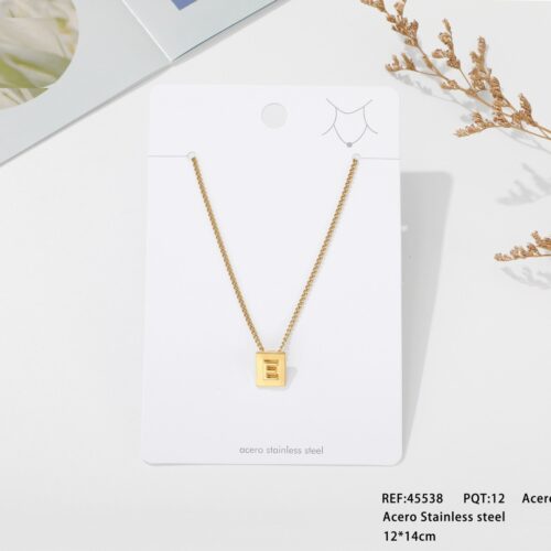 Collar Acero Inicial ´´E´´