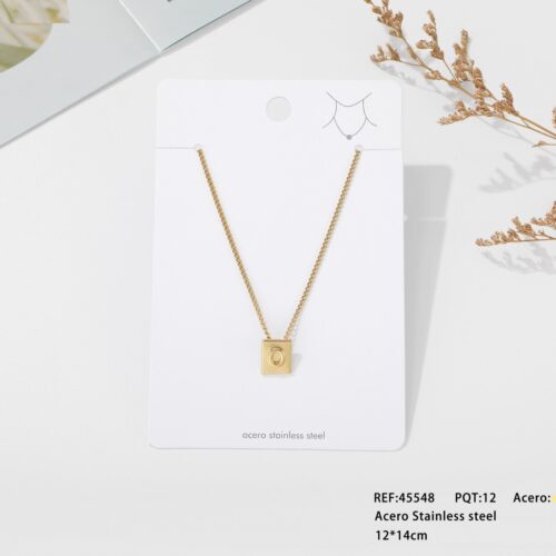 Collar Acero Inicial ´´O´´