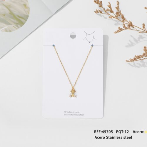 Collar Acero Colgantes Abeja