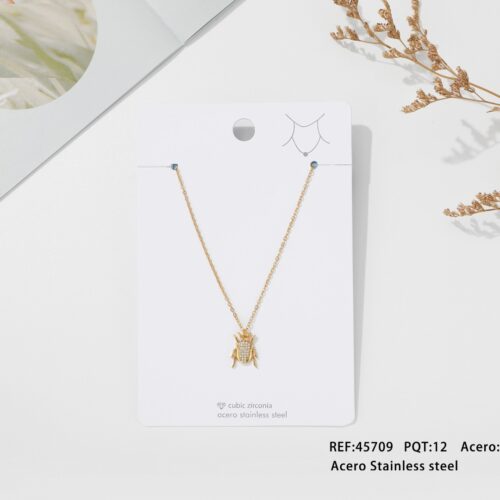 Collar Acero Colgante Circonitas