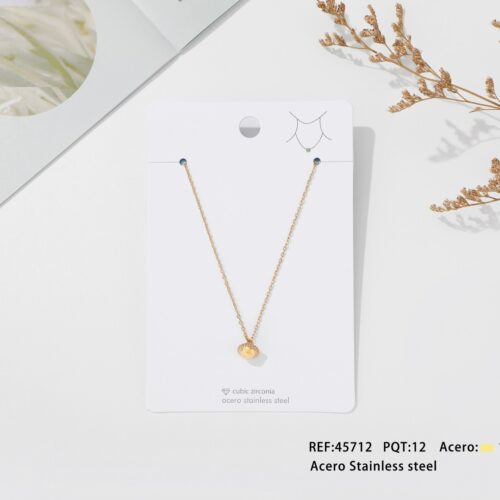 Collar Acero Colgante Circonitas