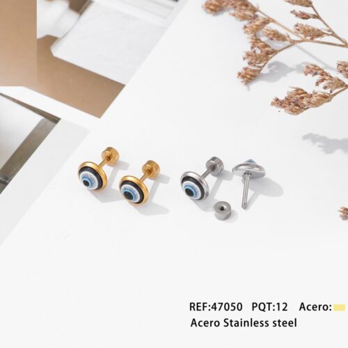 Pendientes Acero Ojo Turco