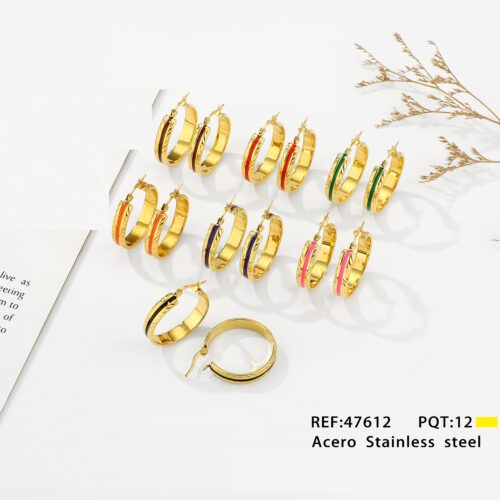 Pendientes Acero Aro Unicolor
