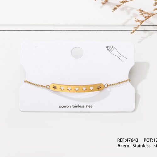 Pulsera Acero estrellas