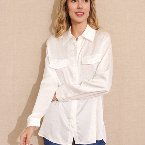 Camisa Blanca Tachuelas