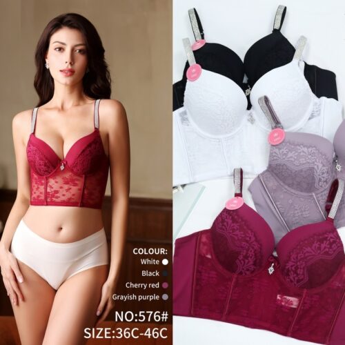 Bralette Tirantes Brillantes Copa C