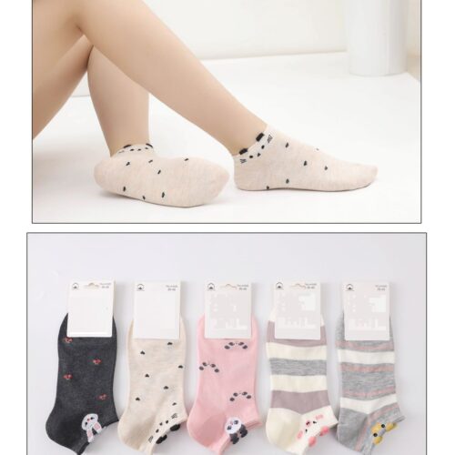 Calcetines Mujer Tobilleros Estampados