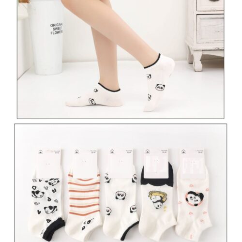 Calcetines Mujer Tobilleros Panda
