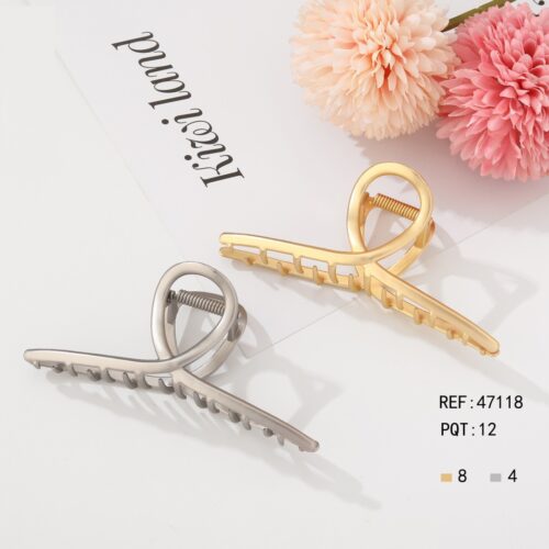 Pinza Pelo Dorada y Plata