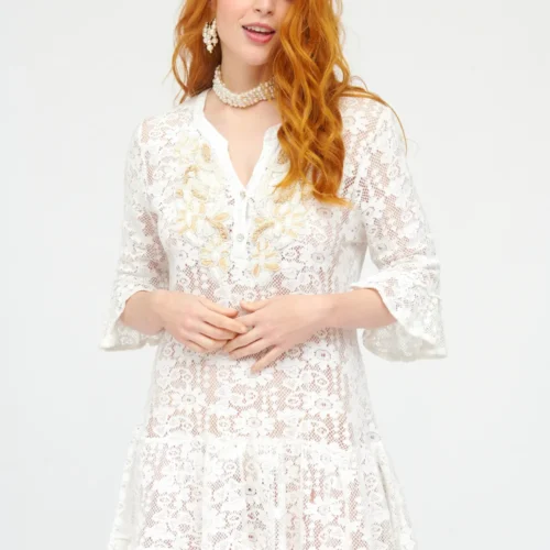 Vestido Encaje Bordado
