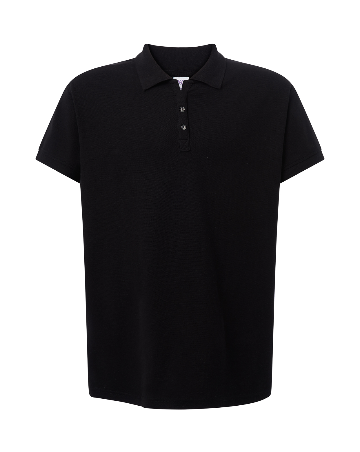 jhktshirt_curvspolo_bk Polo Piqué Mujer Tallas Grandes 200gr - Curves - Imagen 3