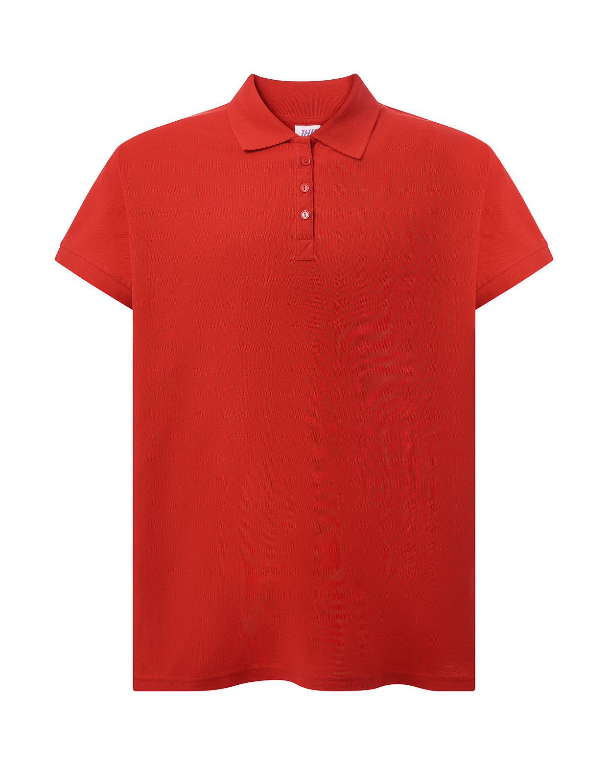 jhktshirt_curvspolo_rd Polo Piqué Mujer Tallas Grandes 200gr - Curves - Imagen 4