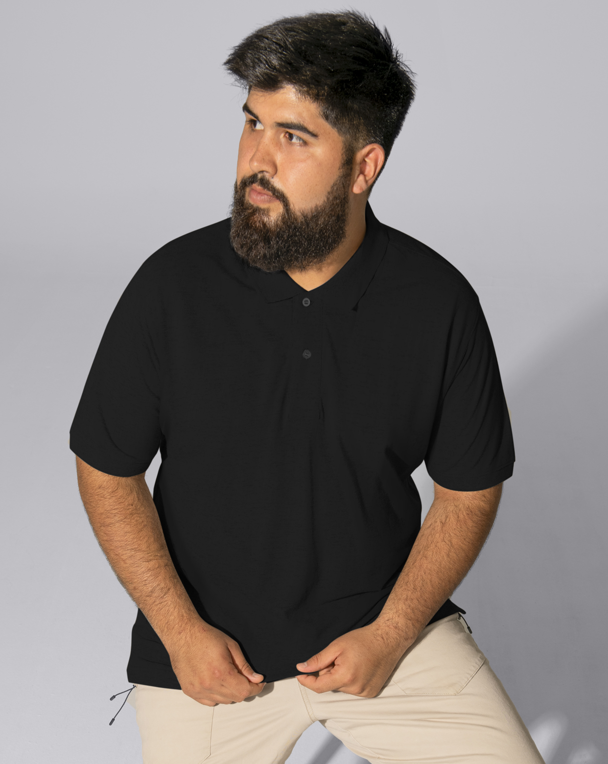 jhktshirt_porawkks_0 Polo Worker 210 gr/m² - Cuello Canalé y Tapeta Botones - Imagen 1