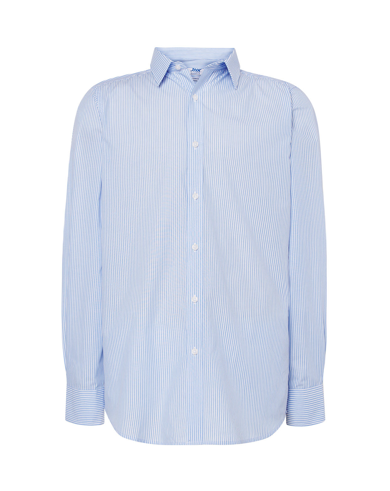 jhktshirt_shaberlin_sk Camisa Rayas Hombre BERLIN - Cuello Sin Botones Yarn Dyed - Imagen 2