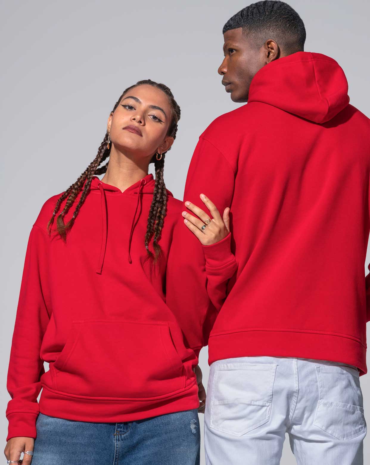 jhktshirt_swocekng_0 Sudadera Capucha Kangaroo Personalizable 260gr - Imagen 1
