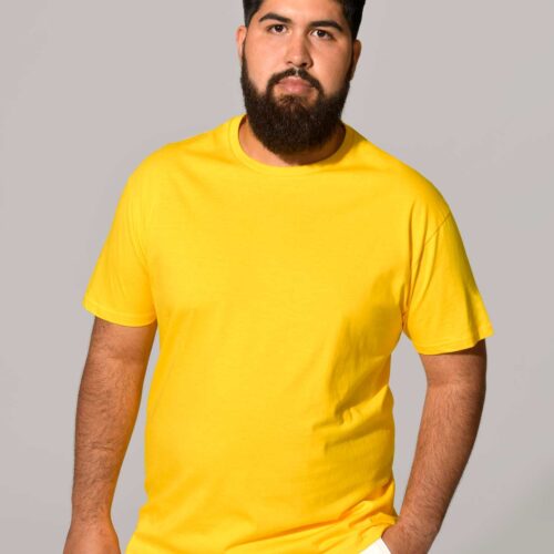 Camiseta Básica Hombre Tallas Grandes King Size 100% Algodón