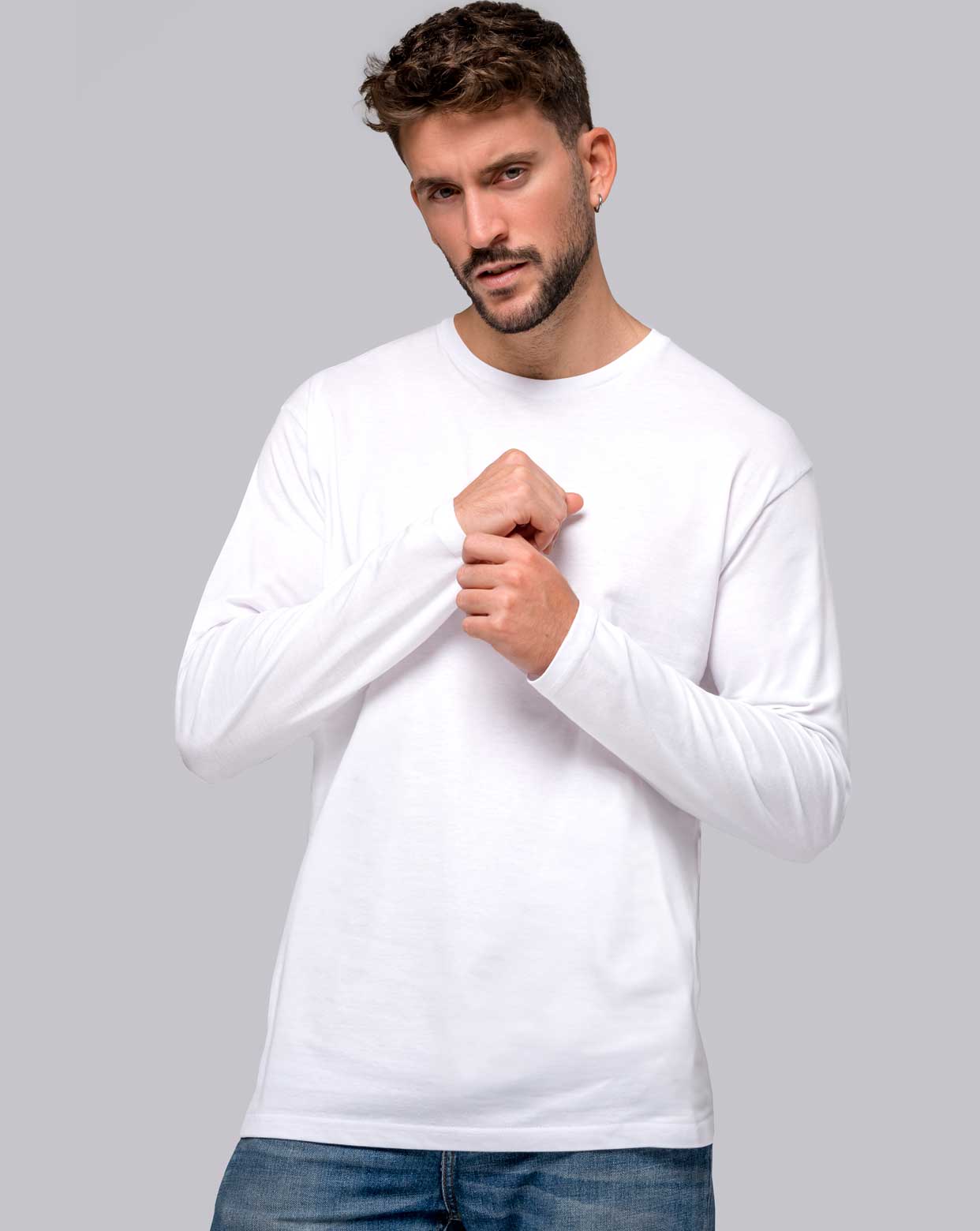 jhktshirt_tsra150ls_0 Camiseta manga larga hombre 100% algodón 155gr - Regular LS - Imagen 1