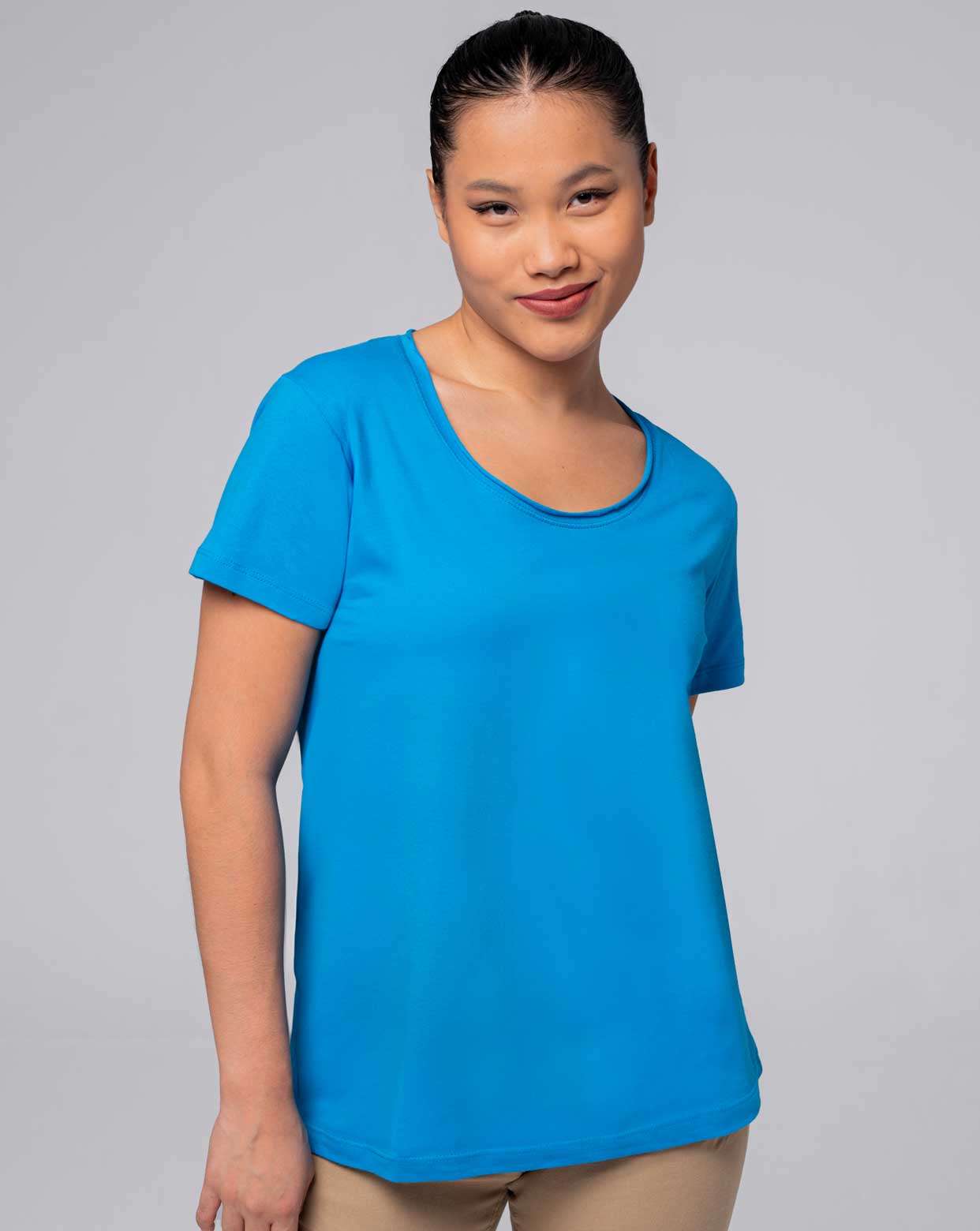 jhktshirt_tsulplm_0 Camiseta Palma Mujer Cotton 150gr – Cuello Redondo Sin Rematar - Imagen 1
