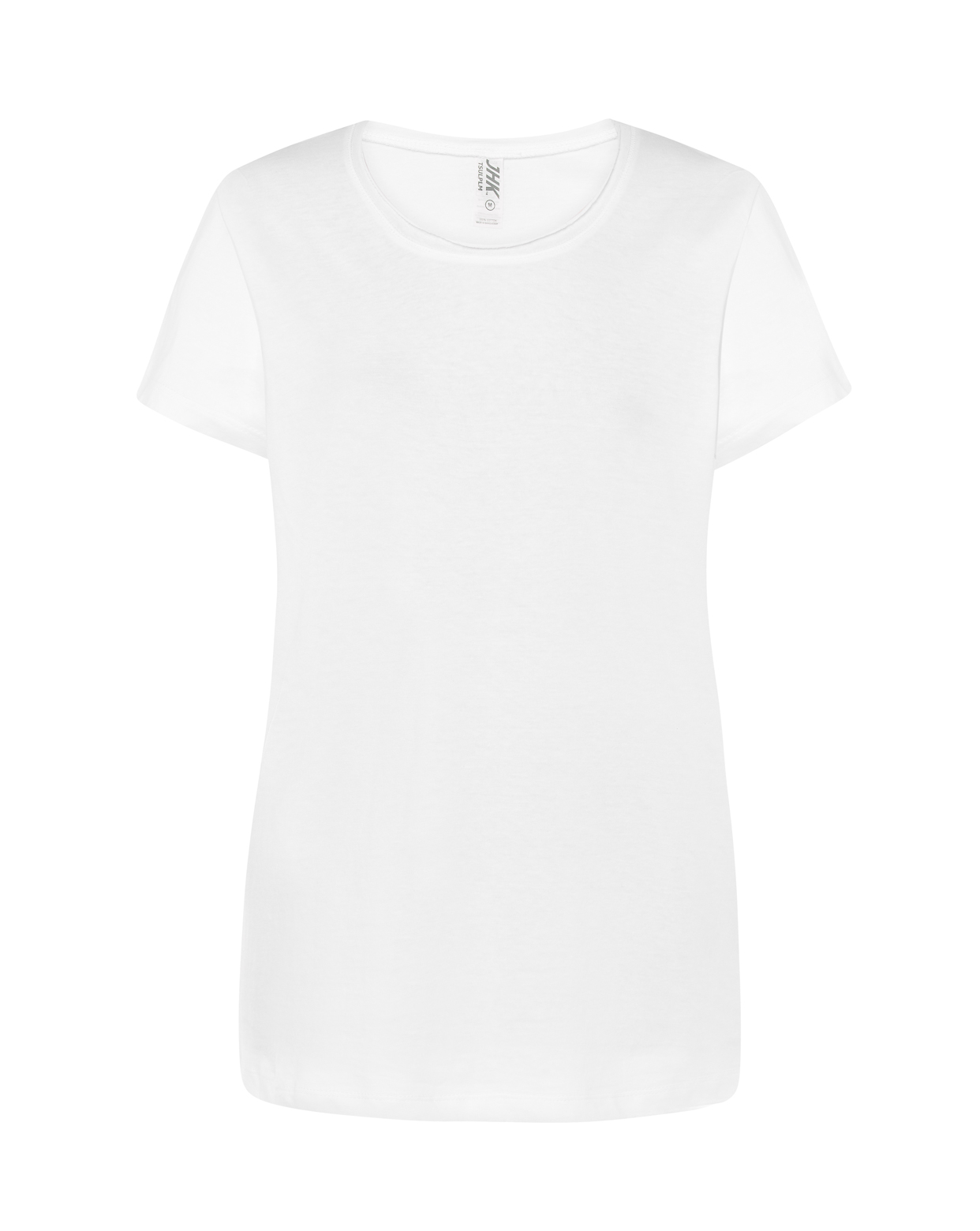 jhktshirt_tsulplm_wh Camiseta Palma Mujer Cotton 150gr – Cuello Redondo Sin Rematar - Imagen 2