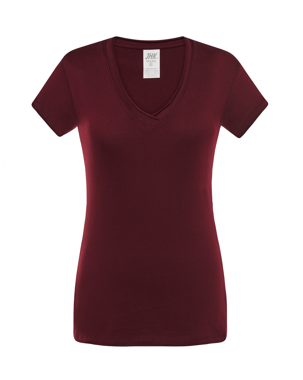 jhktshirt_tsulscl_ca Camiseta Mujer Cuello Pico Sicilia - Algodón Sin Rematar - Imagen 16