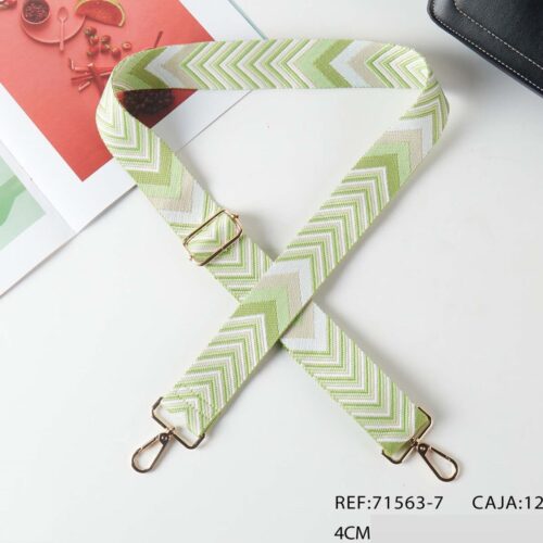 Correa Asa Estampado Étnico Verde