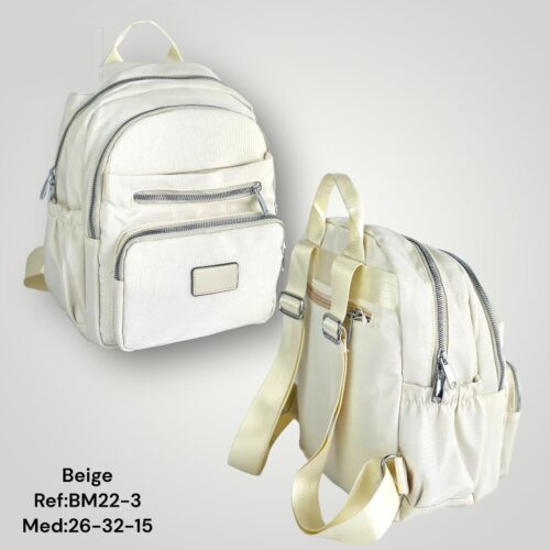 Mochila de Tela 3 Compartimentos