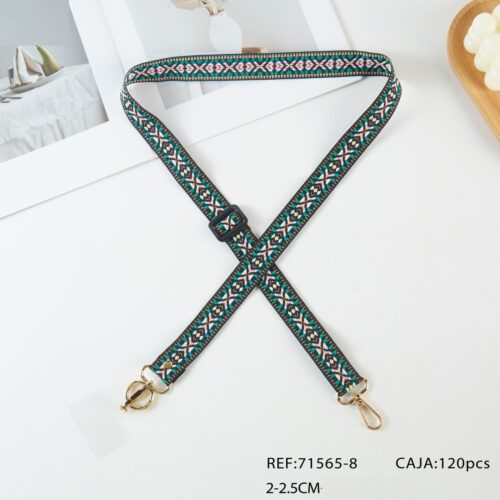 Correa Asa para Móvil Verde Estampado Étnico