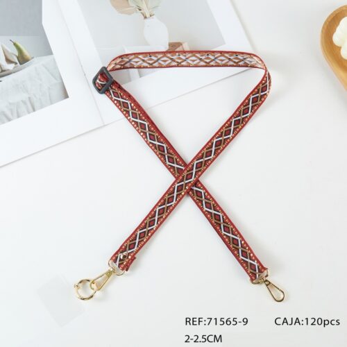 Correa Asa para Móvil Roja Estampado Étnico Rombos