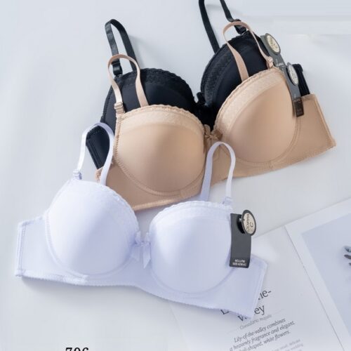 Sujetador Liso Detalle Costura Copa C