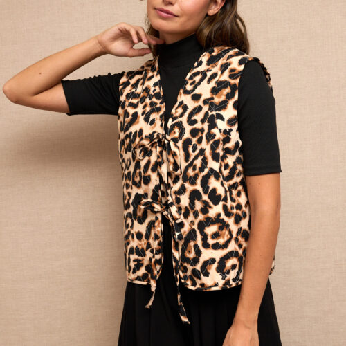 Chaleco Estampado Leopardo
