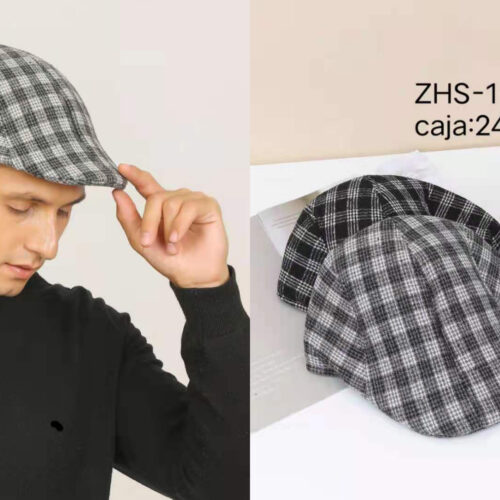 Boina Hombre Estampada Cuadros