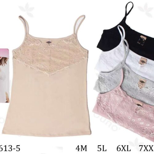 Camiseta Interior Mujer Tirantes Detalle Encaje