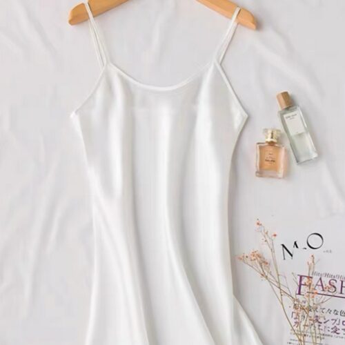 Camisón Satén Blanco