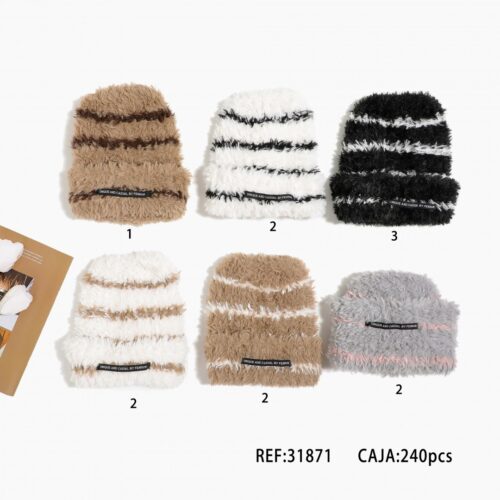Gorro de Pelo Rayas