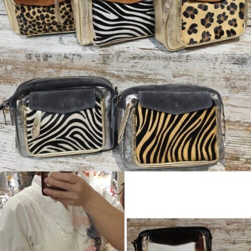 Bandolera Piel Animal Print