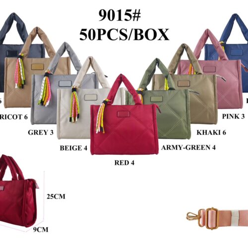 Bolso Acolchado Rombos Doble Asa