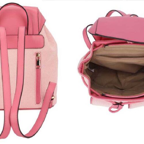 Mochila Tela Solapa Polipiel