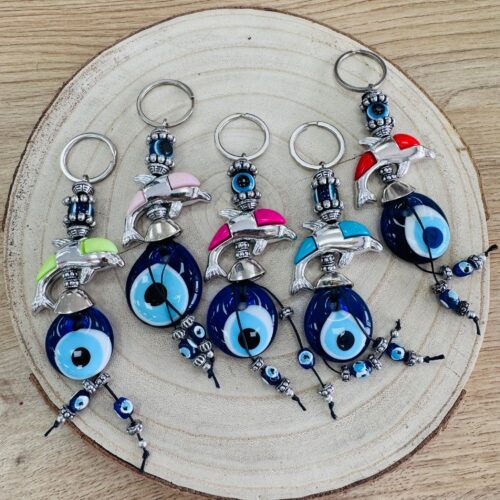 Llavero Delfin Multicolor Ojo Turco  Colores Surtidos