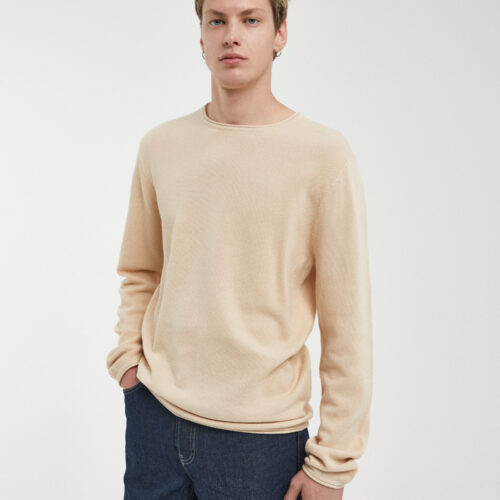 Jersey de Punto Beige Básico