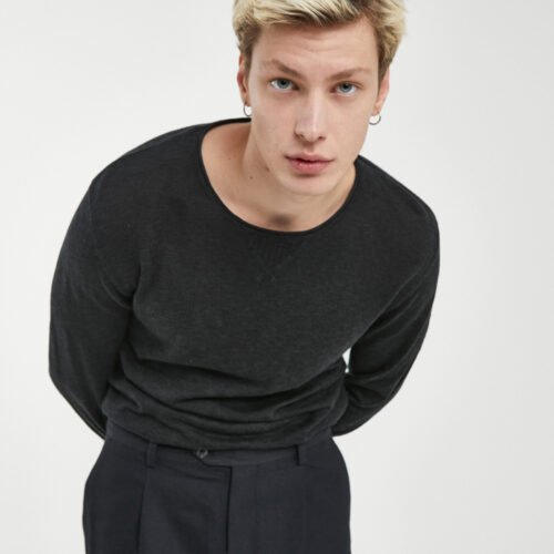 Jersey de Punto Negro Básico