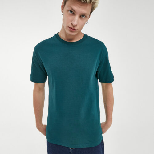 Camiseta Verde Básica Semioversize
