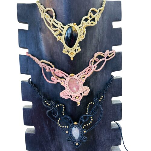 Collar Bolitas Detalle Piedra