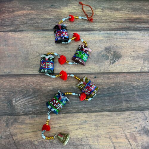 Decoración Tira India Búhos Multicolor