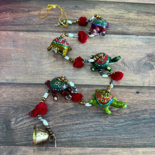 Decoración Tira India Tortuga Multicolor