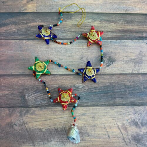 Decoración Tira India Estrellas Multicolor