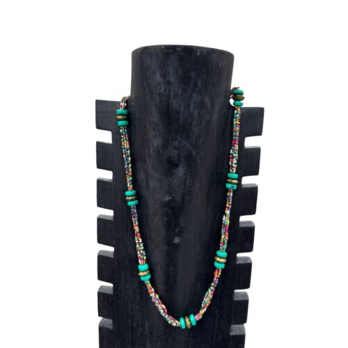 Collar Bolitas y Piedras Colores Surtidos