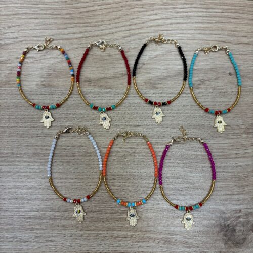Pulsera Piedrecitas Mano de Fátima